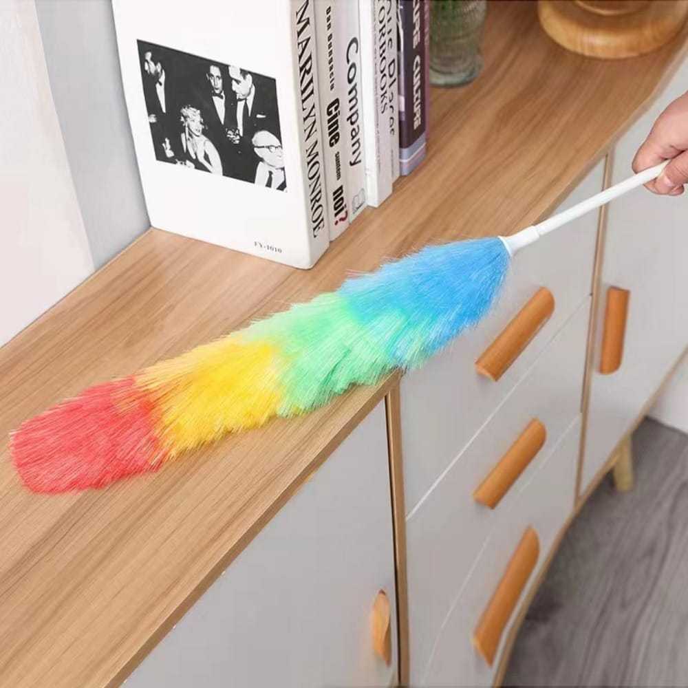 Rainbow Magic Feather Duster – Anti-Static Soft Cleaning Brush